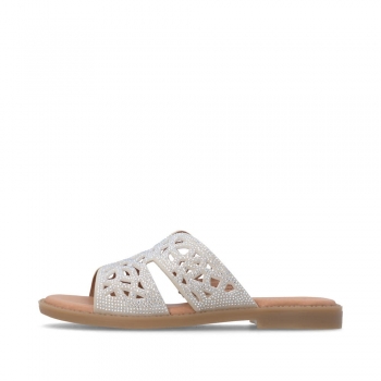 Remonte Damen Pantoletten - Beige Remonte Damen Pantoletten - Beige